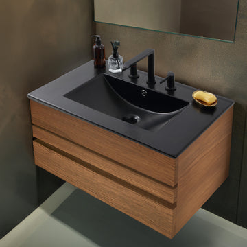 Ancillary 3-Hole 20 in. W x 18.25 in. D Classic Contemporary Rectangular Ceramic Single Sink Basin Vanity Top
